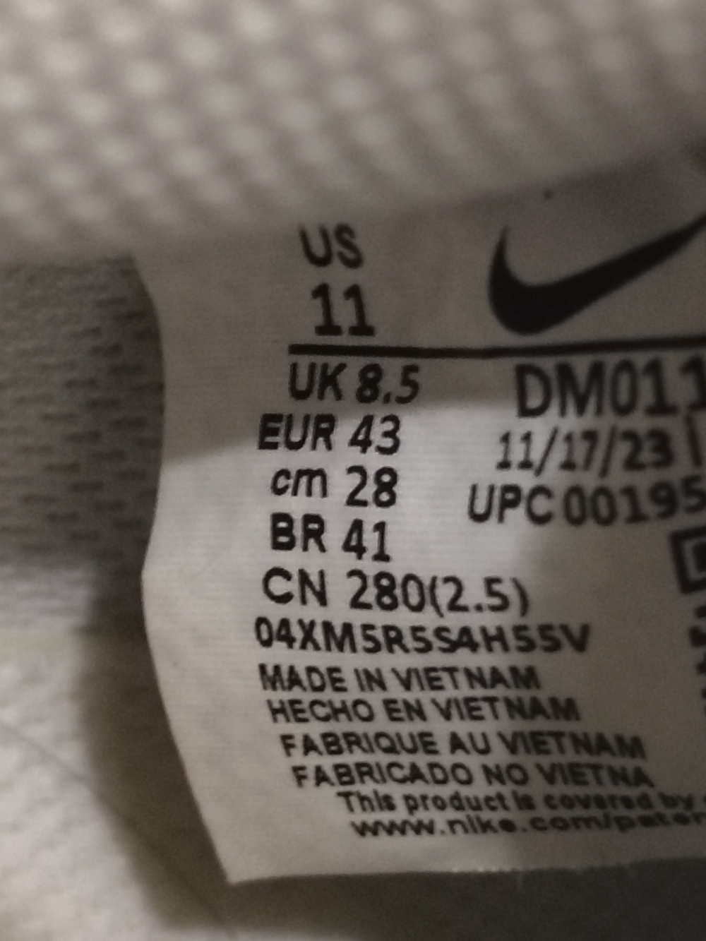 Nike Women's Court Version Size 11 White Lug Soul Platform Sneakers